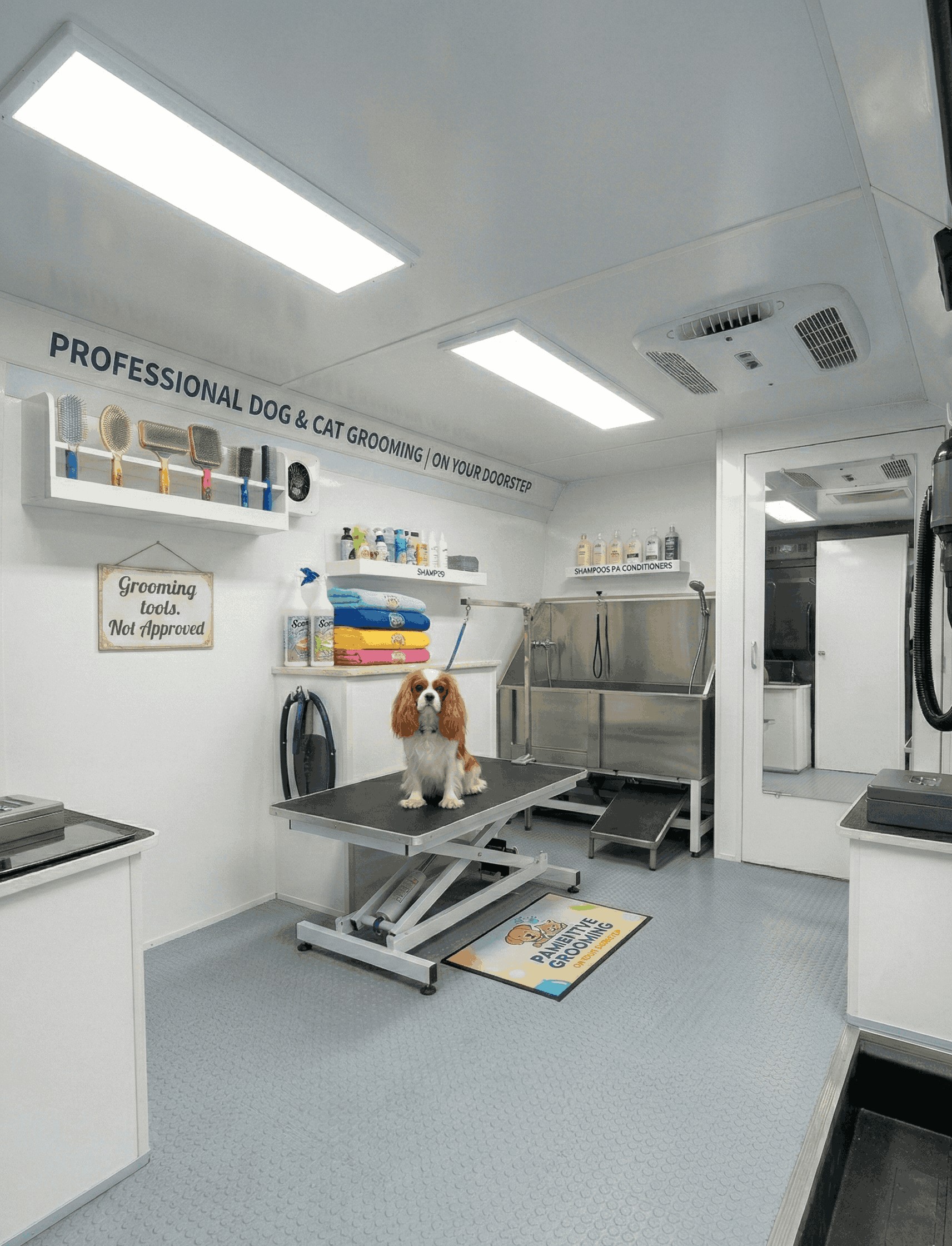 Mobile Pet Grooming Van Manufacturers in UAE | Custom Grooming Truck Dubai